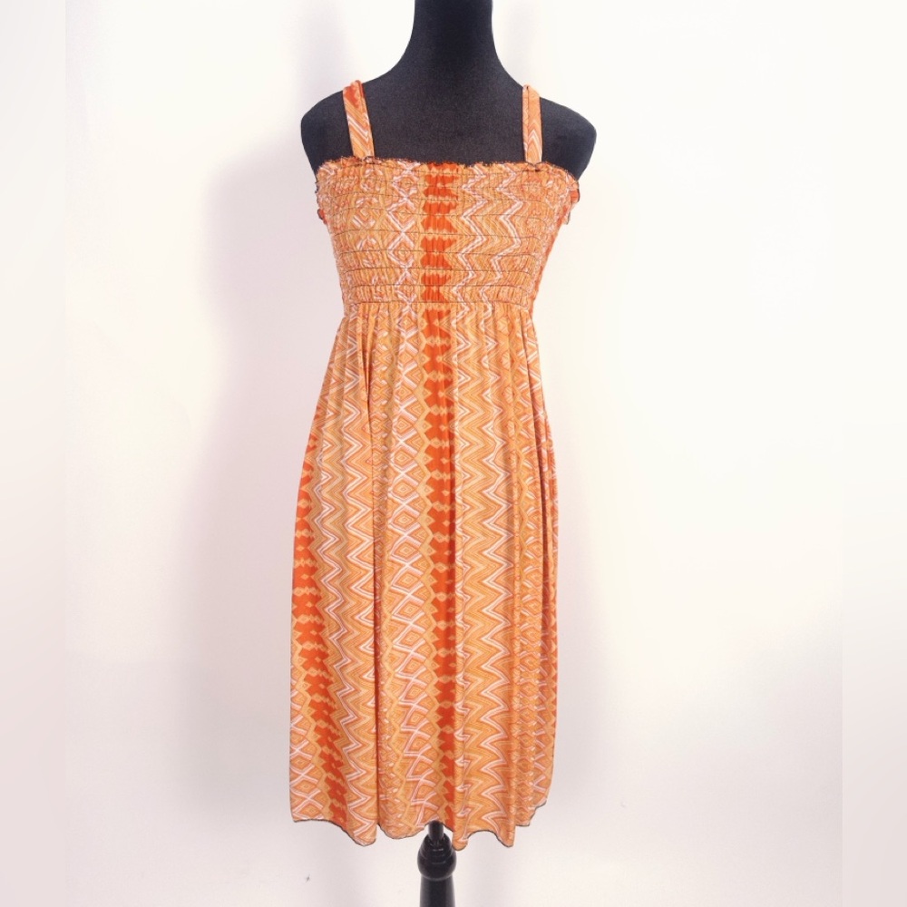 Lightweight Orange Dress or Coverup